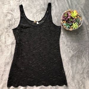 Black Lace tank top size XL